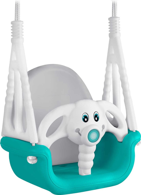 Гойдалка дитяча Ricokids 3 в 1 Слоник Бірюзова (5903890622367) - зображення 2
