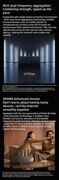 Xiaomi BE6500 Wi-Fi 7 роутер, 512 МБ, 6 антен, Mesh, MU-MIMO, WPA3, 2.5G порт, двохдіапазонний, потужний домашній маршрутизатор - Фото 3 Xiaomi BE6500 Wi-Fi 7 роутер, 512 МБ, 6 антен, Mesh, MU-MIMO, WPA3, 2.5G порт, двохдіапазонний, потужний домашній маршрутизатор - изображение 3