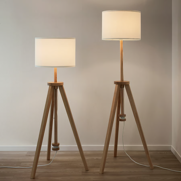 Lampa podłogowa IKEA LAUTERS Jesion/biały (304.050.42) - obraz 5