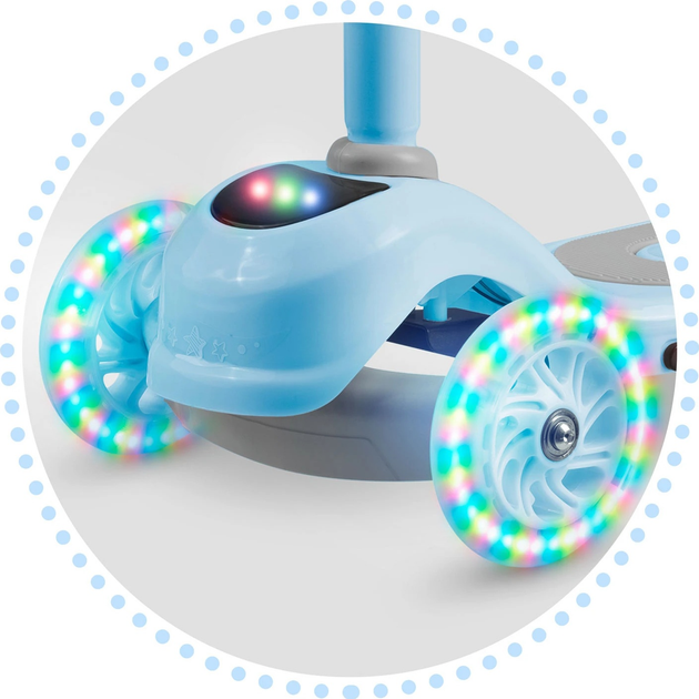 Самокат дитячий триколісний Ricokids Piko Синій (5903890605384) - зображення 10