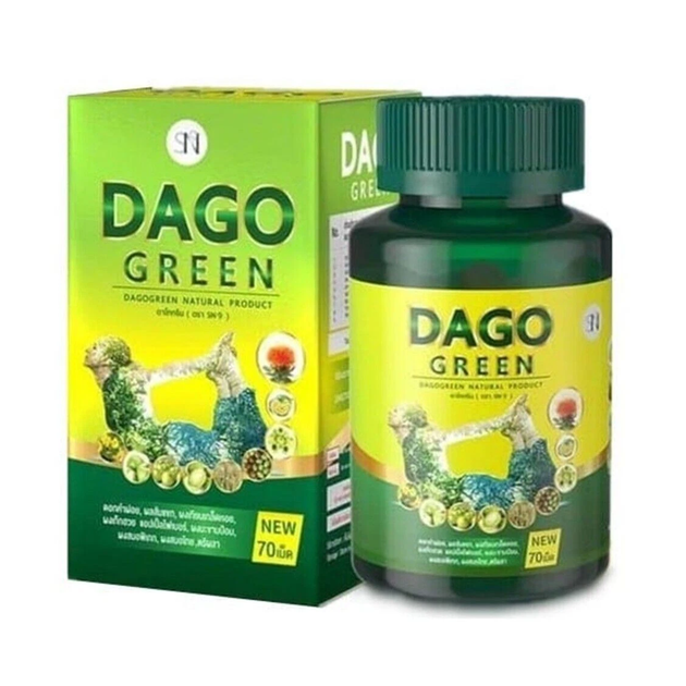 Тайские капсулы для похудения и детокса Dago green 70 шт. Natural Product (11-1-11054-5-0402) - Фото 1 Тайские капсулы для похудения и детокса Dago green 70 шт. Natural Product (11-1-11054-5-0402) - изображение 1