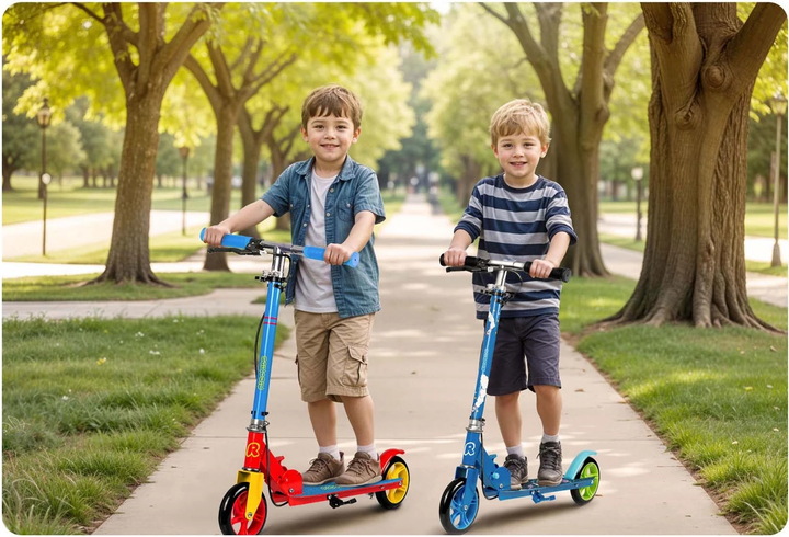 Hulajnoga dziecięca Ricokids Kodi Niebiesko-czerwona (5903890619688) - obraz 11