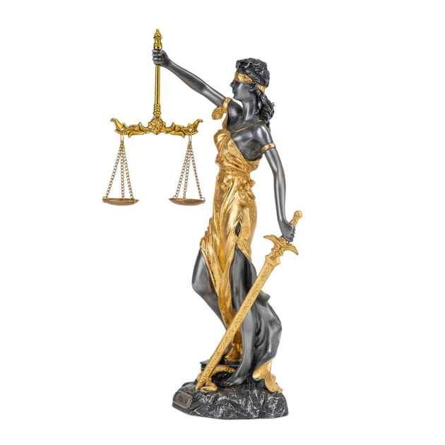 Статуетка настільна Veronese Богиня правосуддя Феміда 29х9 см 76457A7 - Фото 5 Статуетка настільна Veronese Богиня правосуддя Феміда 29х9 см 76457A7 - зображення 5