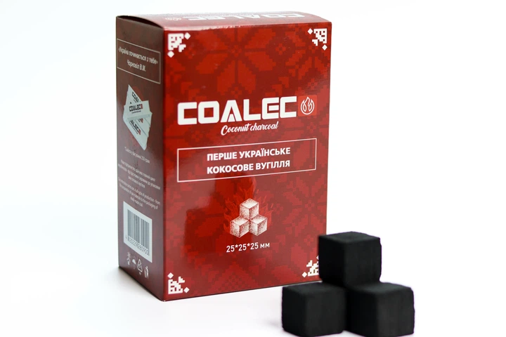 Вугілля кокосове CoalEco 1кг - Фото 1 Вугілля кокосове CoalEco 1кг - зображення 1