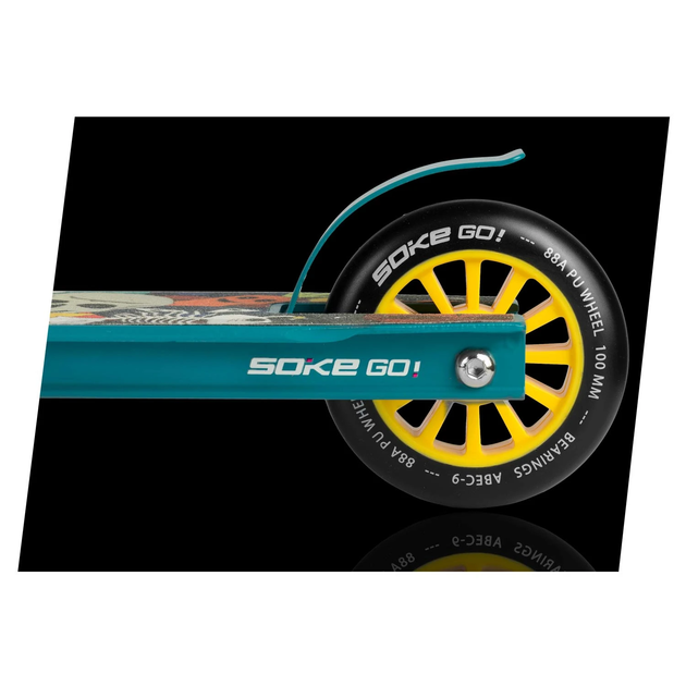 Kolka do hulajnogi Soke 100 mm żółte 2 szt. 803001 (5903890607722) - obraz 6
