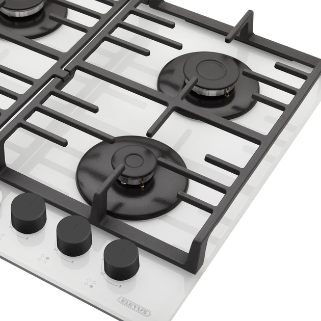 Газова варильна поверхня ELEYUS IMPREZA 60 WH CF - зображення 5