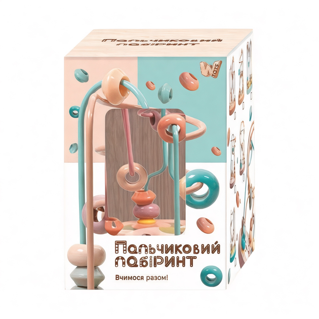 Пальчиковий лабіринт WToys 58958 (60) Корівка, дерев'яний, в коробці - зображення 2