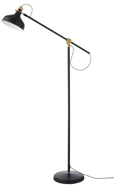 Lampa podłogowa IKEA RANARP do czytania Czarny (903.313.74) - obraz 1