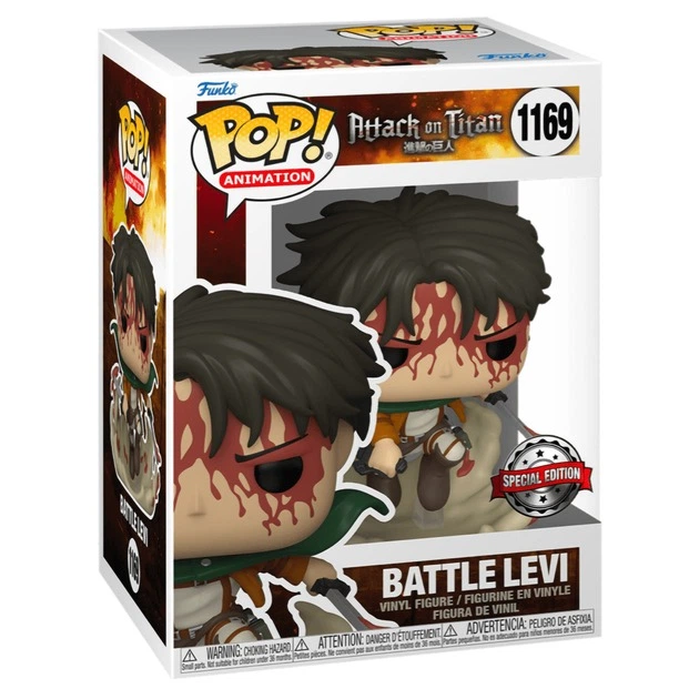 Фігурка Funko POP Фанко поп №1169 Атака титанів Attack on Titan Battle Levi Ackerman, Леві Аккерман, 10 см - Фото 3 Фігурка Funko POP Фанко поп №1169 Атака титанів Attack on Titan Battle Levi Ackerman, Леві Аккерман, 10 см - зображення 3