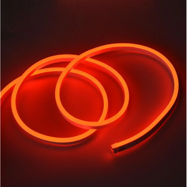 Світлодіодна неонова стрічка NEON 220В JL 2835-120 G 650 лм/м IP65 9 Вт герметична 5 метрів Червона - зображення 2