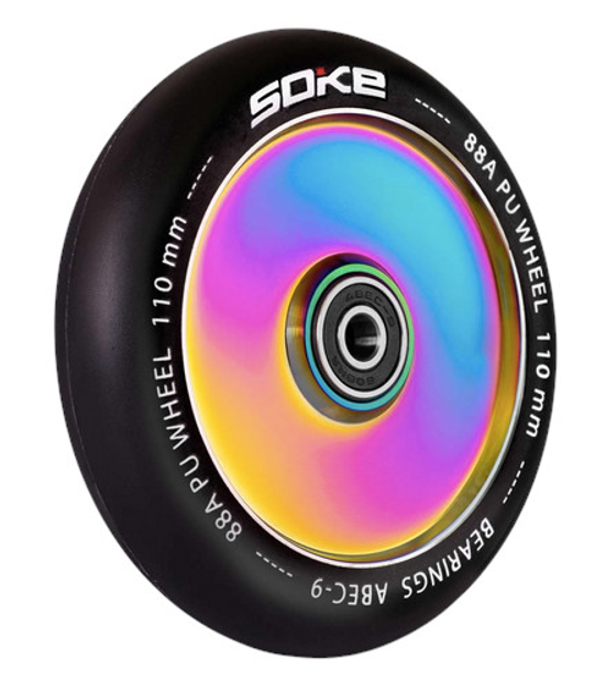 Kolka do hulajnogi Soke 110 mm rainbow 2 szt. 1668 (5903890605100) - obraz 2