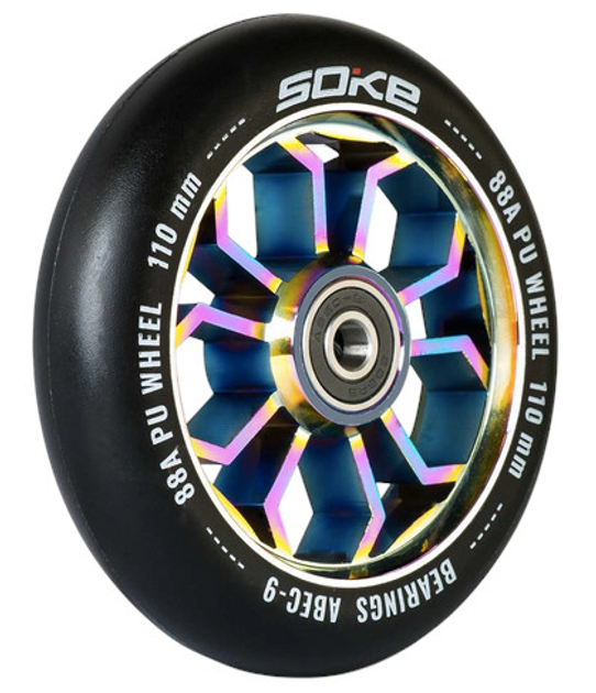 Kolka do hulajnogi Soke 110 mm rainbow 2 szt. 1678 (5908220478522) - obraz 2