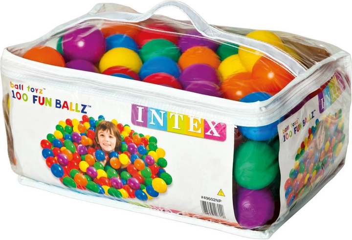 М'ячики для басейну Intex 100 шт 49602 (0078257496020) - зображення 1