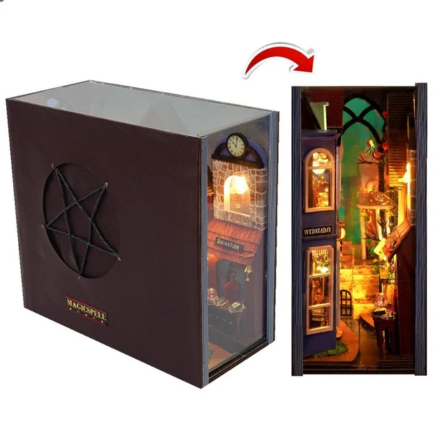 Бук Нук Магическая улица Book Nook Magic Spell Street книжный уголок DIY TC-24 + купол - изображение 15