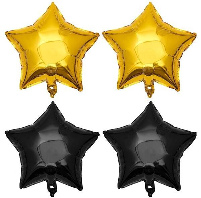 Balony Springos na 40 urodziny czarne- złote 27 szt PS0023 (5907719445236) - obraz 6