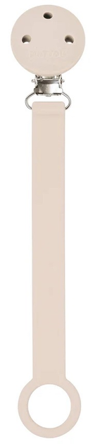 Подвіска для пустушки Nattou Silicone & Rubber Бежева з візерунком 21 см 875530 (5414673875530) - зображення 1