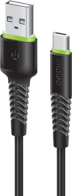Kabel Intaleo CBFLEXT1 Type-C 1.2 m Black (1283126487484) - obraz 1