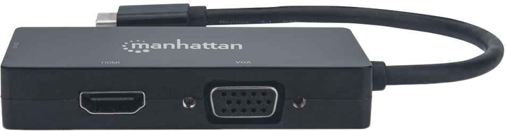 Adapter-konwerter Manhattan USB 3.1 Type-C - HDMI/DVI-I/VGA 0.1 m (766623152983) - obraz 3