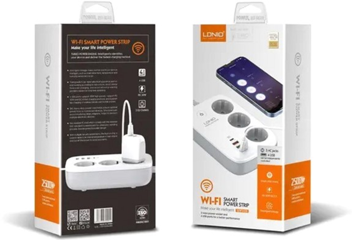 Listwa zasilająca LDNIO SEW3452 White - obraz 4