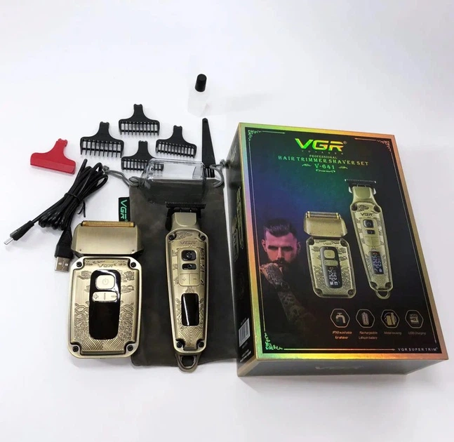 Тример V-265 з 4 насадками, 1600mAh, 8000 RPM, LED дисплей XPRO (46074-V-265_581) - Фото 10 Тример V-265 з 4 насадками, 1600mAh, 8000 RPM, LED дисплей XPRO (46074-V-265_581) - изображение 10