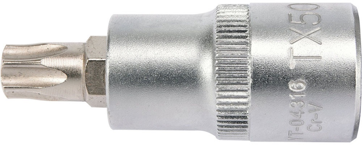 Головка торцева YATO з викрутковою насадкою TORX 1/2" Т50 55 мм (YT-04316) - зображення 2