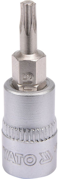 Nasadka YATO z końcówką TORX 1/4" T10 37 mm (YT-04302) - obraz 1