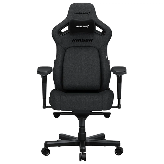 Кресло игровое Anda Seat Kaiser 4 Dark Grey Fabric Size XL - Фото 1 Кресло игровое Anda Seat Kaiser 4 Dark Grey Fabric Size XL - изображение 1