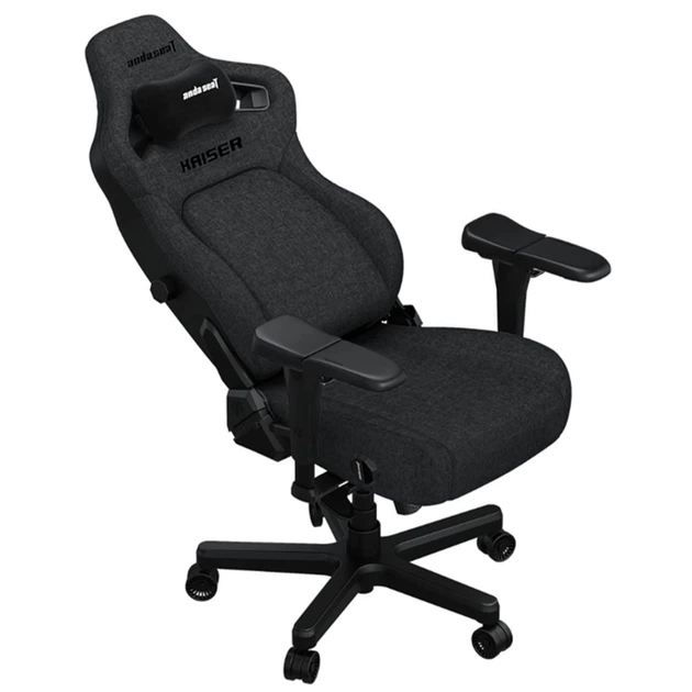 Кресло игровое Anda Seat Kaiser 4 Dark Grey Fabric Size XL - Фото 6 Кресло игровое Anda Seat Kaiser 4 Dark Grey Fabric Size XL - изображение 6