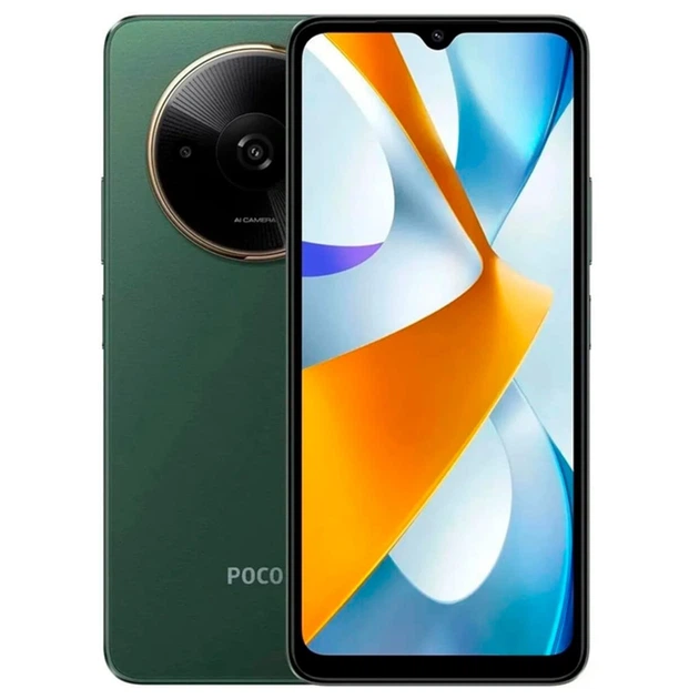 スマートフォン本体 POCO C61 4GB+128GB Смартфон Xiaomi Poco C61 4/128GB (with charger) Green EU – фото