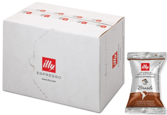 Ящик Кави в Капсулах ILLY IperEspresso Brasile Arabica Selection (100 капсул) - Фото 1 Ящик Кави в Капсулах ILLY IperEspresso Brasile Arabica Selection (100 капсул) - изображение 1
