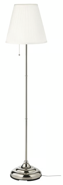 Lampa podłogowa IKEA ÅRSTID Niklowano/biały (601.638.62) - obraz 1