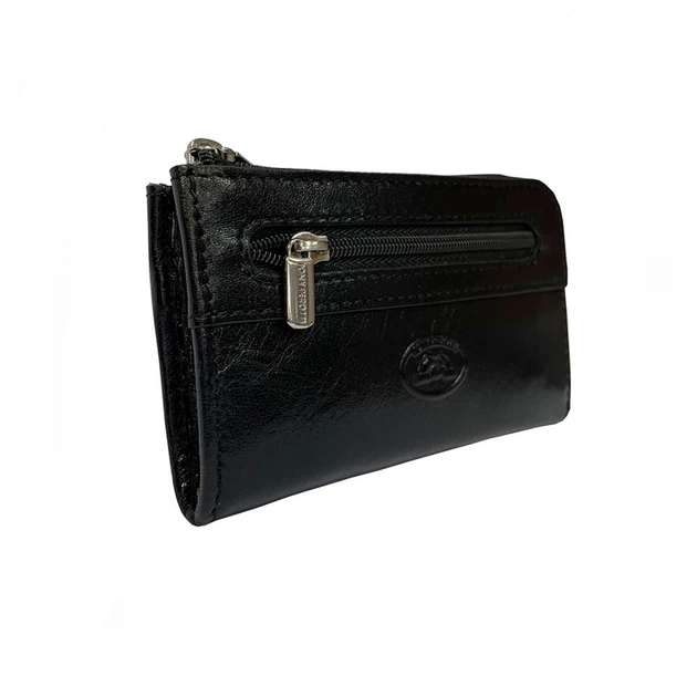 Чёрная большая ключница из кожи быка Tony Perotti Italico 1941L nero - изображение 2