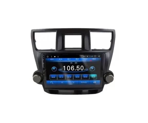 Штатна автомагнітола з навігацією Gps для автомобілів Toyota Highlander 2009 2014 10 дюймів Android 10.1 - зображення 3