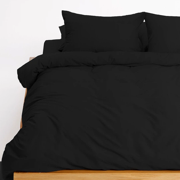 Простынь на резинке MirSon Soft Touch of Satin 006 Black 100x200 см (2200011278599) - изображение 3