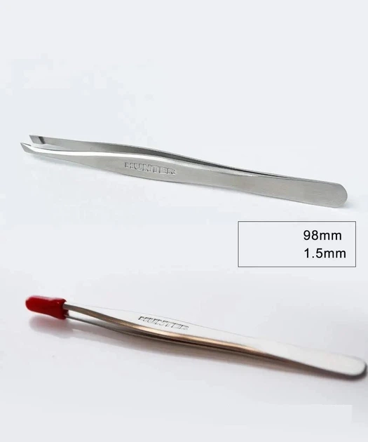 Пинцет для бровей с изогнутыми кончиками Kobayashi HUNTER Tweezers, 1 шт - изображение 2