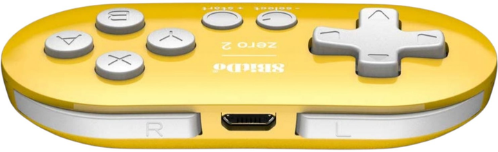 Kontroler bezprzewodowy 8BitDo Zero 2 Bluetooth Gamepad Yellow (RET00221) - obraz 2