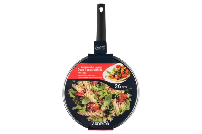 Сковорода ARDESTO Gemini Gourmet Viareggio глубокая с крышкой 26 см (AR1926GDL) - изображение 6