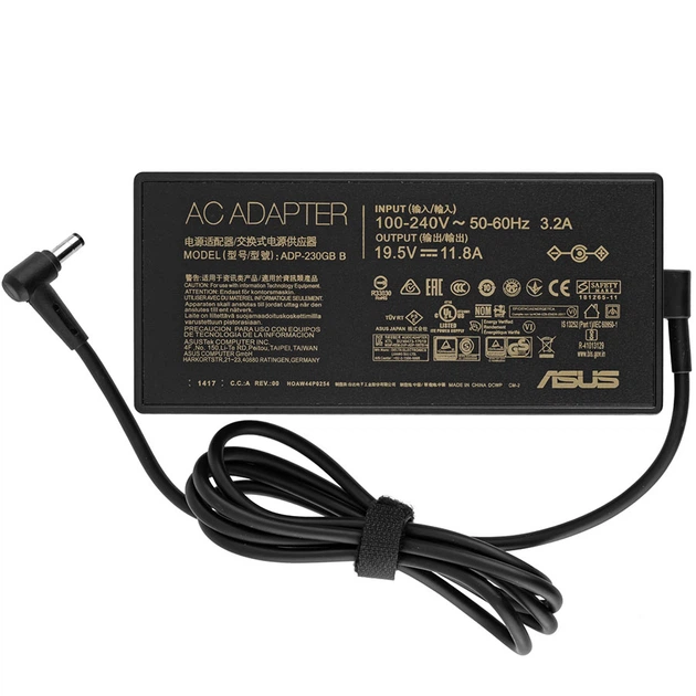Блок живлення для ноутбука ASUS 19.5V 11.8A 230W (штекер 5.5×2.5 мм), чорний, прямокутний - зображення 3