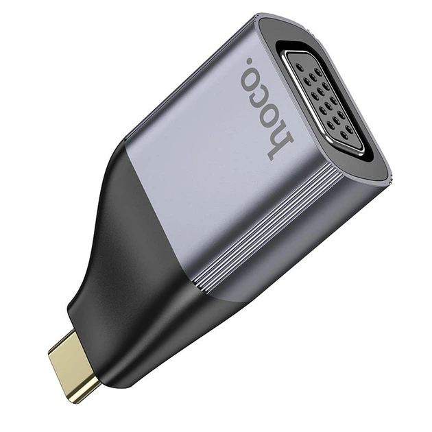 Переходник HOCO UA34 Type-C to VGA (Metal grey) (219740) - изображение 2