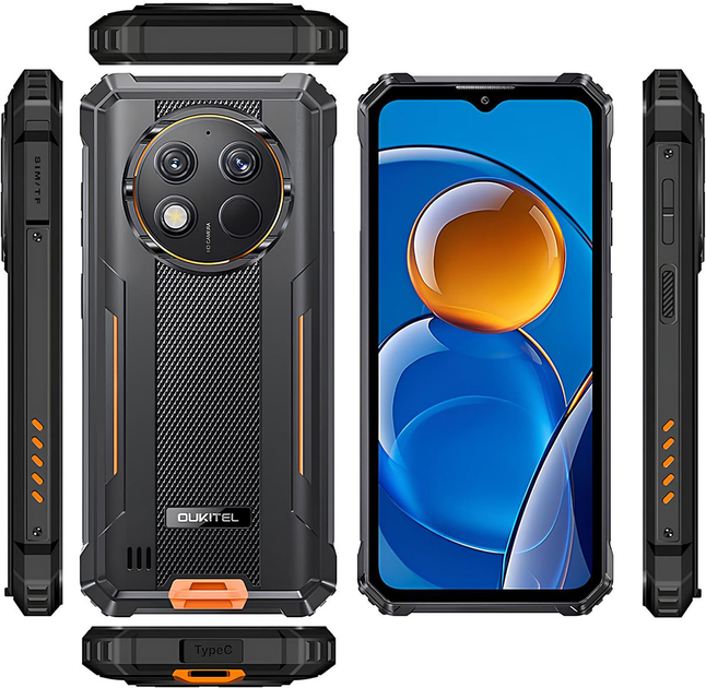 Мобільний телефон Oukitel G1 6/256GB Black-Orange (G1-OE/OL) - зображення 6