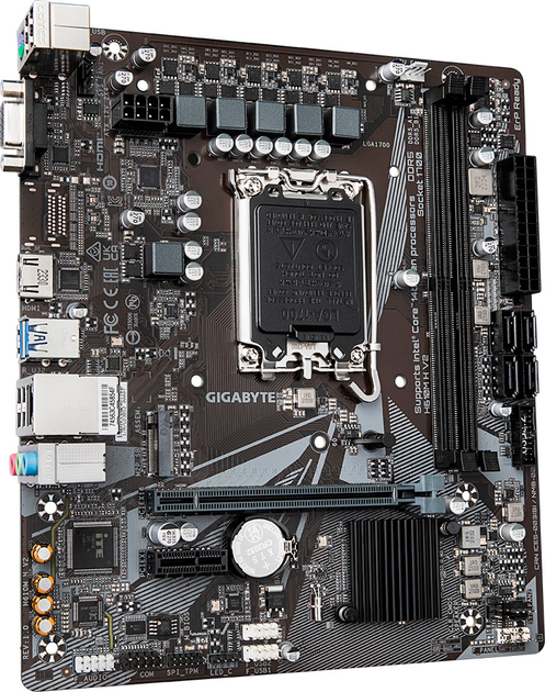 Płyta główna Gigabyte H610M H V2 (s1700, Intel H610, PCI-Ex16) - obraz 2