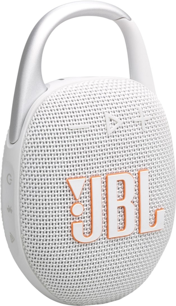 Głośnik przenośny JBL Clip 5 White (CLIP5WHT) - obraz 2