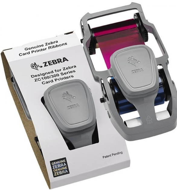 Wkład z taśmą drukującą Zebra YMCKO 200 do ZC100/ZC300 Full Colour (800300-250EM) - obraz 4