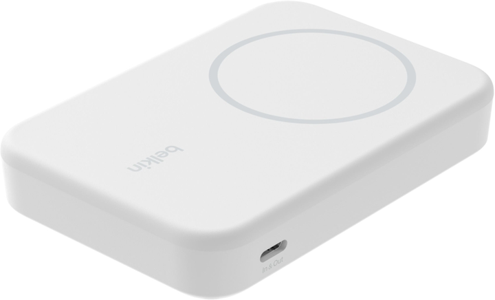 УМБ Belkin BoostCharge Pro Magnetic 8000 mAh 15W Qi2 White (BPD007BTWH) - зображення 2