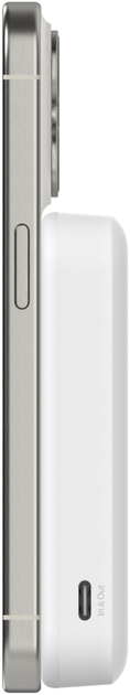 УМБ Belkin BoostCharge Pro Magnetic 8000 mAh 15W Qi2 White (BPD007BTWH) - зображення 6