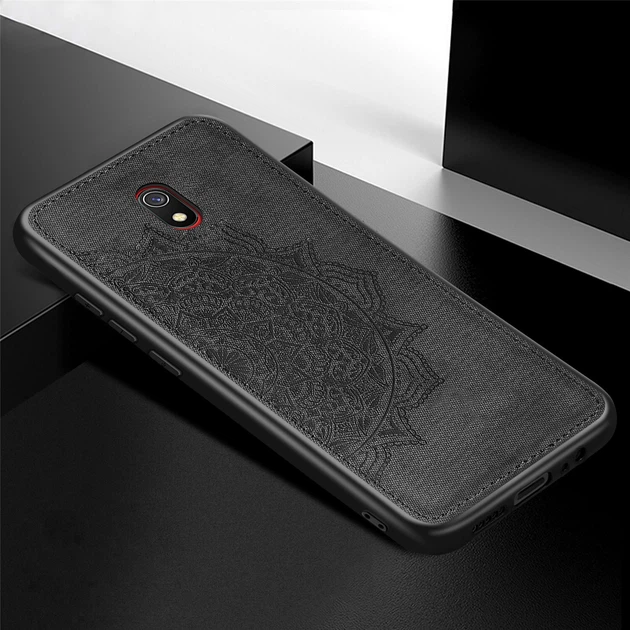 Панель Logarm Textile Decor для Xiaomi Redmi 8A Черный Без бренда - изображение 3