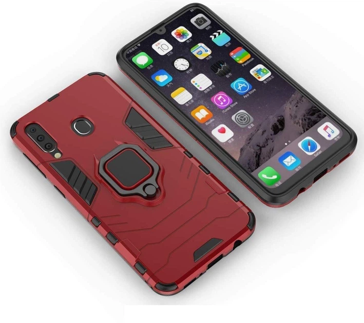 Панель Logarm Strong Guard Ring для Samsung M305F Galaxy M30 / Galaxy A40s Красный Без бренда - изображение 2