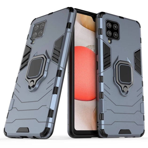 Чехол Logarm Strong Guard Ring для Samsung Galaxy A42 5G Navy Без бренда - Фото 2 Чехол Logarm Strong Guard Ring для Samsung Galaxy A42 5G Navy Без бренда - изображение 2