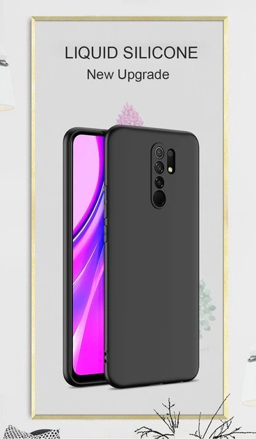 Чохол Logarm Liquid Case Full Camera для Xiaomi Redmi 9 Чорний Без бренду - Фото 2 Чохол Logarm Liquid Case Full Camera для Xiaomi Redmi 9 Чорний Без бренду - зображення 2