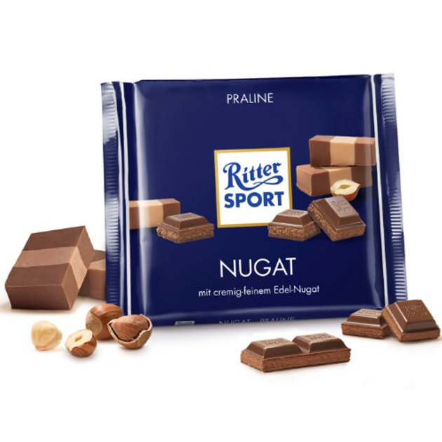 Молочный шоколад Ritter Sport Нуга 100 г – купить в Украине - ROZETKA ...